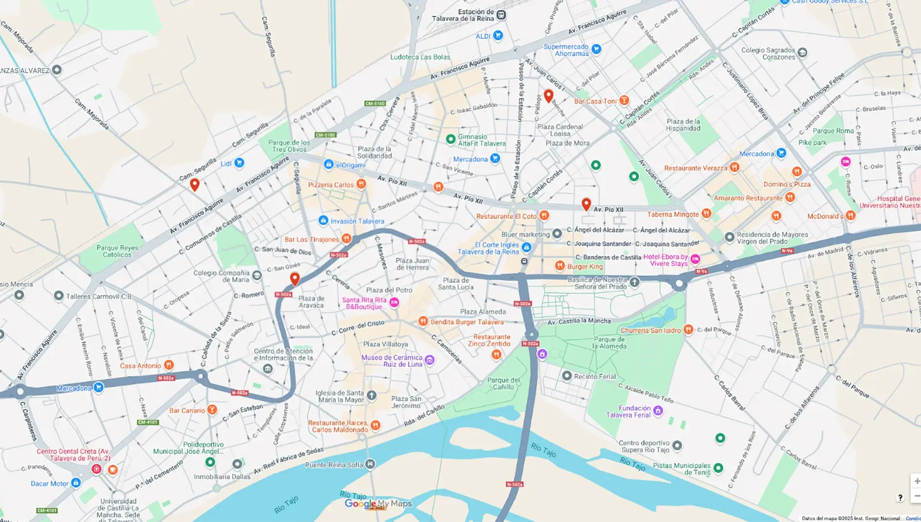 Mapa Talavera