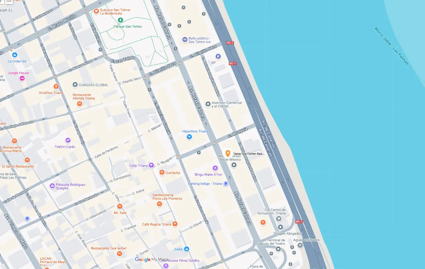 triana citycenter map